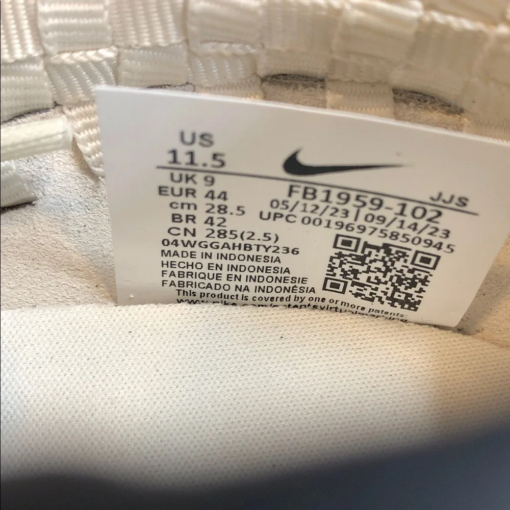 Nike Air Footscape Woven PRM White Cow FB1959-102 Women’s Sneakers - Size 11.5 - Picture 2 of 9